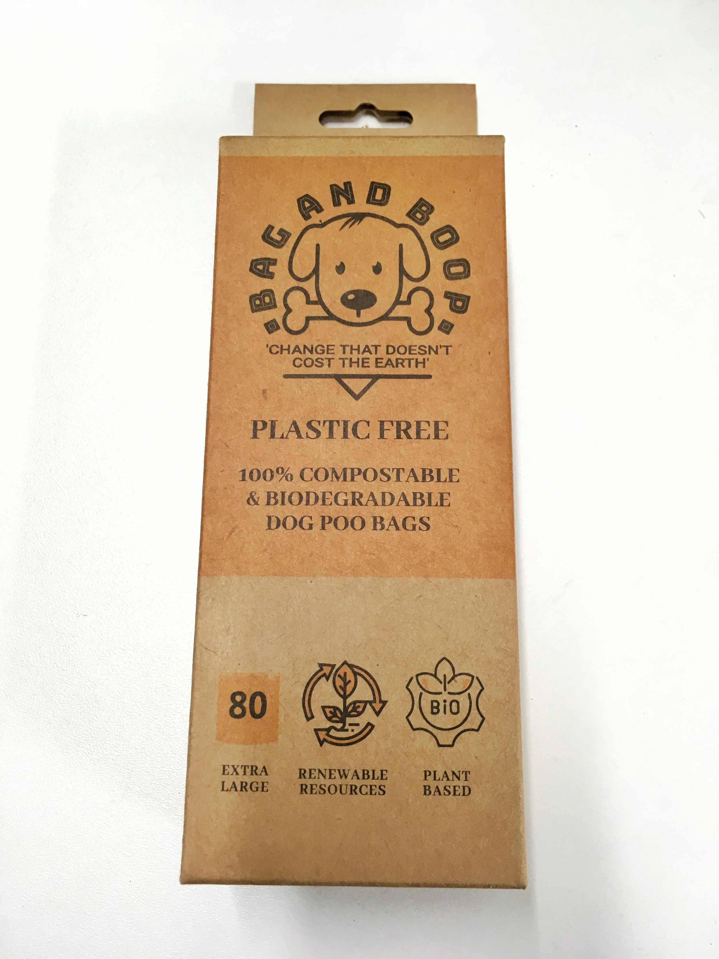 80 Compostable Plastic free Poop Bags Bag and Boop